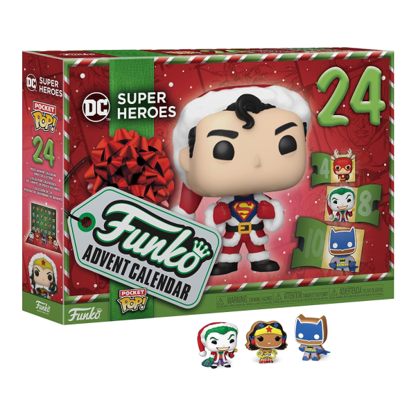 Funko Advents Kalender DC Comics Super Heroes Superman Batman Joker und mehr 24 Tage Weihnachten