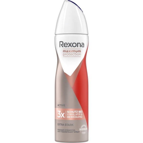 6 x Rexona Maximum Protection Active Deodorant Anti Transpirant Spray je 150 ml Für Frauen
