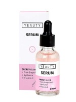 YEAUTY Serum Energy Elixir 30ml Dreifachpower aus Pink Grapefruit Hyaluronsäure und Vitamin C