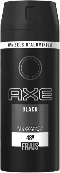 6 x Axe Deospray Black Bodyspray für den Mann je 150 ml