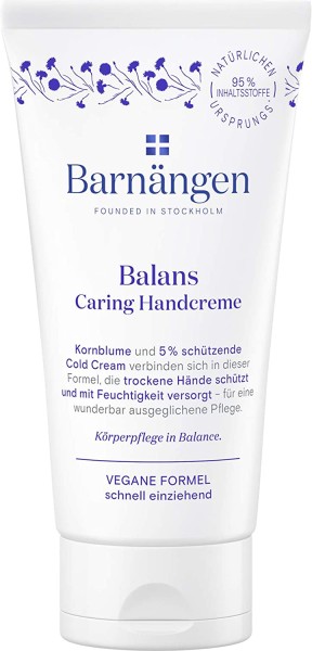 3 x Barnängen Balans Caring Handcreme je 75ml vegan