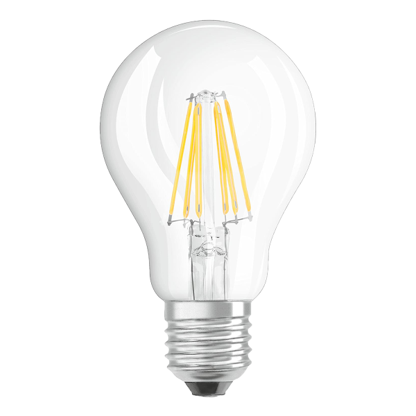 3 x Osram LED Star Classic A 60 Lampe in Kolbenform mit E27-Sockel A++ 60 Watt Glühbirne