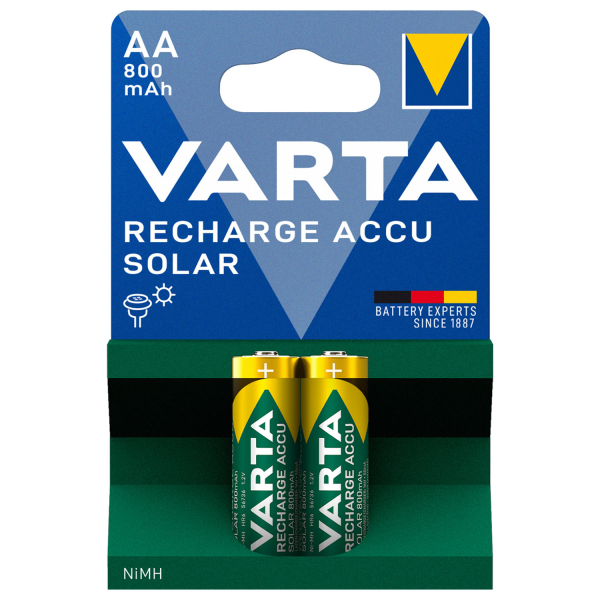 VARTA Solar Ready 2 Use Akku AA Mignon 800mAh BL2