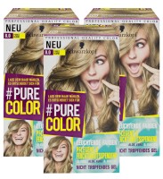 3 x Schwarzkopf Pure Color 8.0 Pures Blond Gel Coloration Dauerhafte Haarfarbe