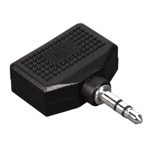 Hama Audio-Adapter, 3,5-mm-Klinken-St. - 2 x 3,5-mm-Klinken-Kupp., Stereo