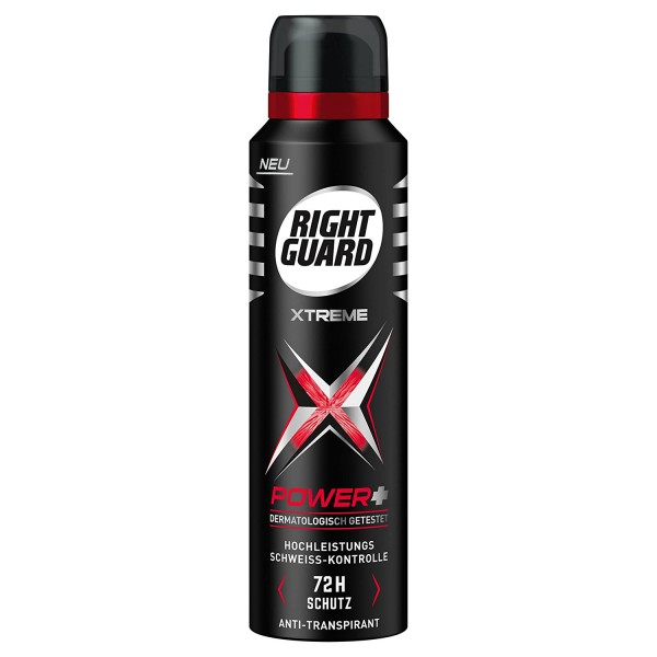 Right Guard Anti-Transpirant Spray Xtreme Power+ 72H Schutz 150ml Deospray