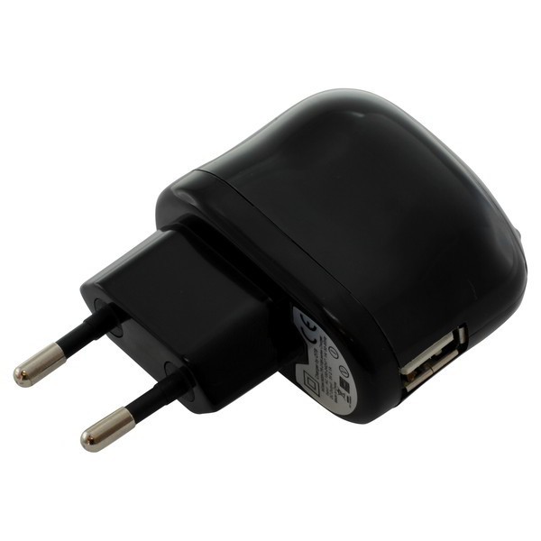 OTB Ladeadapter USB - 2,1A USB-Adapter schwarz - z.B. für Apple iPad iPhone Galaxy Tab