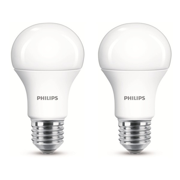 Philips LED 11 W (75 W) E27 Edisongewinde Warmweiß Licht Glühbirne - 2 Stück A+